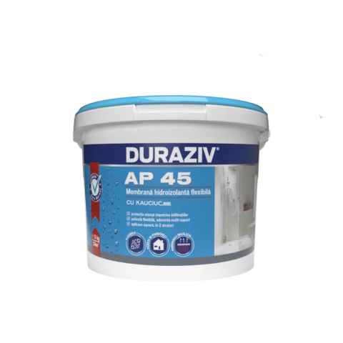 Hidroizolatii - Membrană hidroizolantă flexibilă cu Kauciuc®, Duraziv AP45