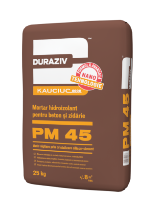 Mortare Hidroizolante - Mortar hidroizolant cu cauciuc Duraziv PM45