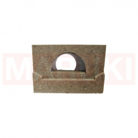Placa de capat cu stut ACO Euroline 60 pentru rigola din beton cu polimeri Ø 60 mm [1]