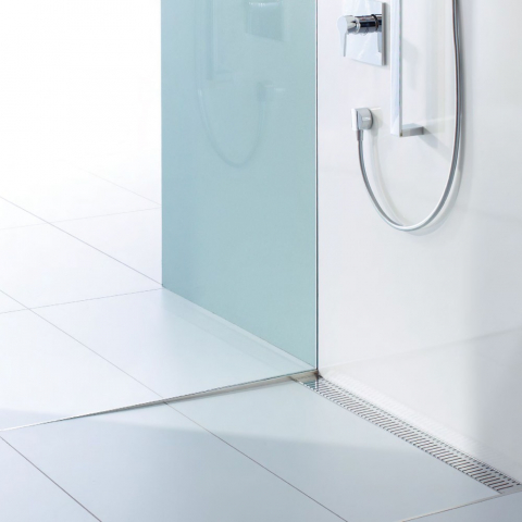 Profil din inox pentru compensare panta dus, ACO ShowerStep, stanga, lungime 1490mm, inaltime 12.5mm, finisaj mat [3]