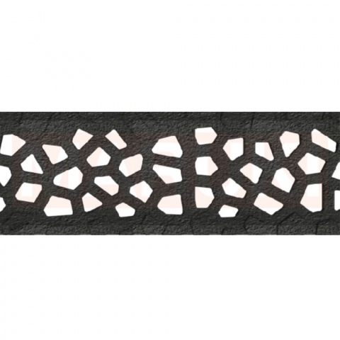 Rigola ACO Self Euroline 60 din beton cu polimeri, gratar tip Voronoi din fonta neagra, lungime 100cm [2]