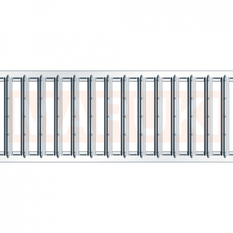 Rigola ACO Self Euroline din beton cu polimeri, gratar nervurat din inox, lungime 100cm, DN100 [1]