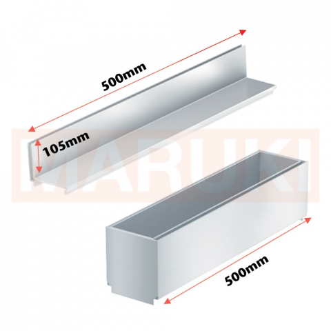 Rigola ACO Self Euroline din beton cu polimeri, gratar tip fanta h=10.5cm si element de revizie din inox, lungime 100cm, DN100 [1]