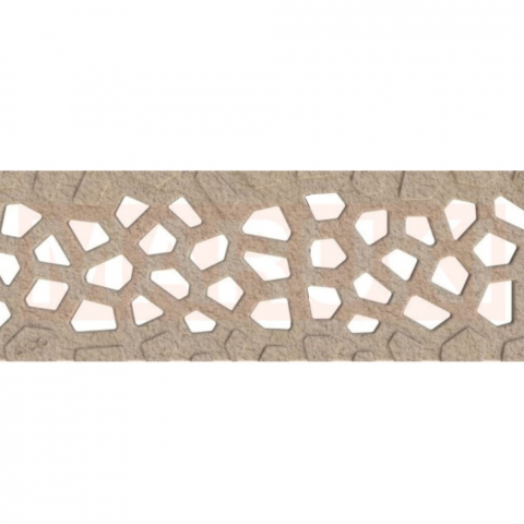 Rigola ACO Self Euroline din beton cu polimeri, gratar tip Voronoi din fonta culoare Citrine, lungime 100cm, DN100 [1]