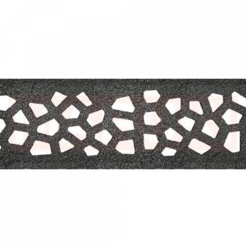 Rigola ACO Self Euroline din beton cu polimeri, gratar tip Voronoi din fonta culoare Diamant, lungime 100cm, DN100 [1]