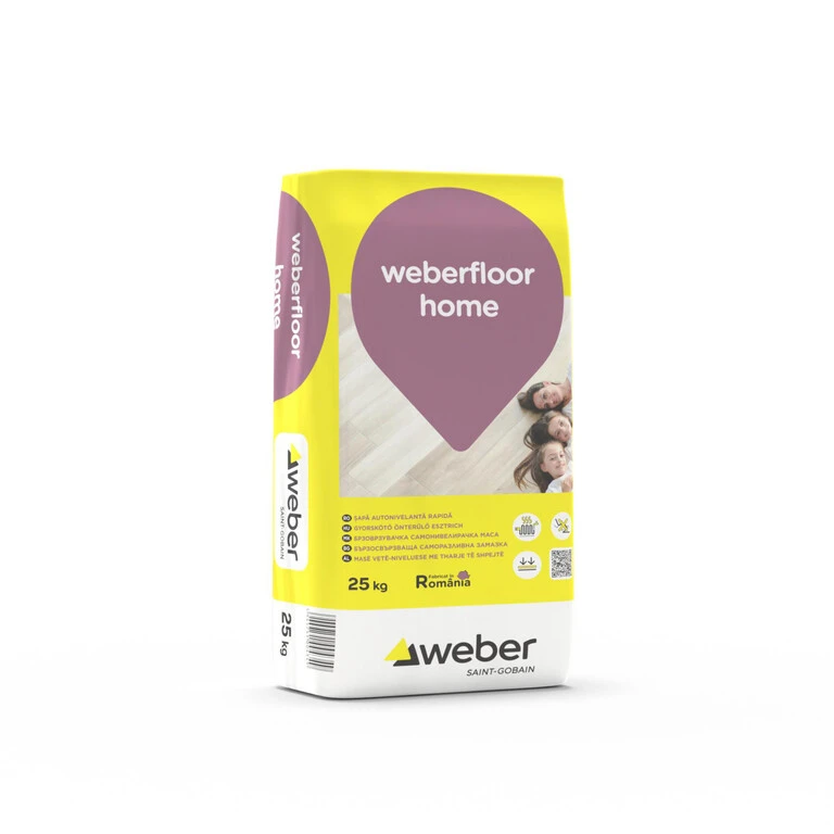 Sape - apa autonivelanta rapida pe baza de sulfat de calciu si ciment - Weberhome floor -25kg
