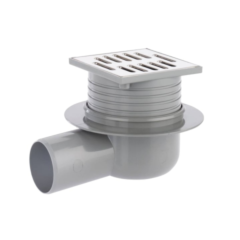 Guri de scurgere interior - Sifon pardoseala RUG Self cu inaltime reglabila, iesire orizontala DN75