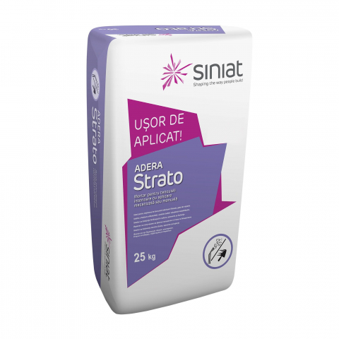 Tencuieli - Tencuiala manuala sau mecanizata Siniat Adera Strato, pentru interior, 25 kg