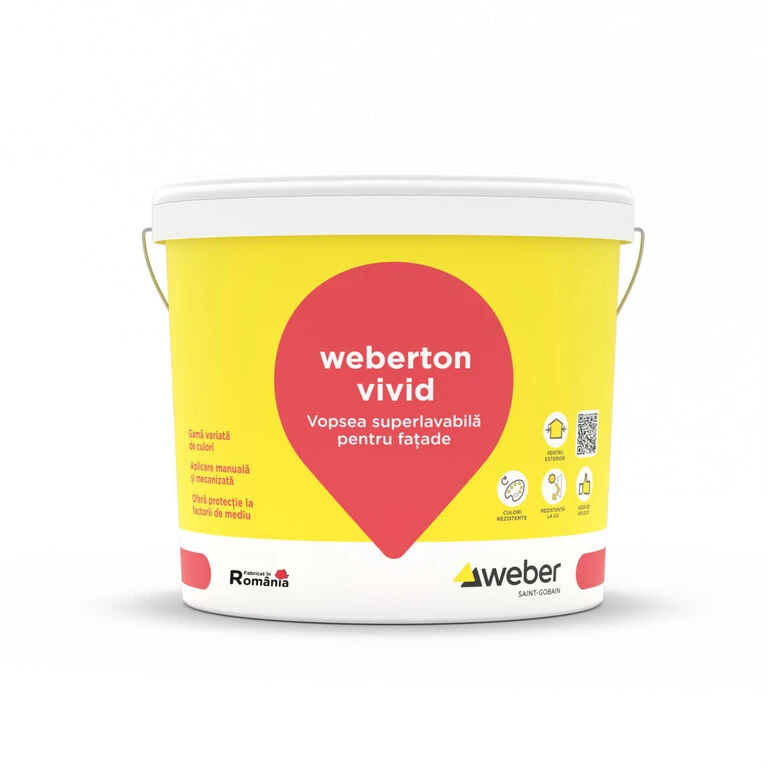 Decorative - Vopsea superlavabilă pentru fațade weberton vivid