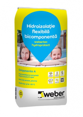 Hidroizolatie flexibila bicomponenta Webertec hydroprotect [1]