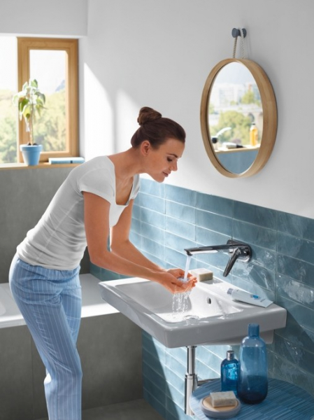 Baterie lavoar Hansgrohe Novus de perete, necesita corp ingropat [3]