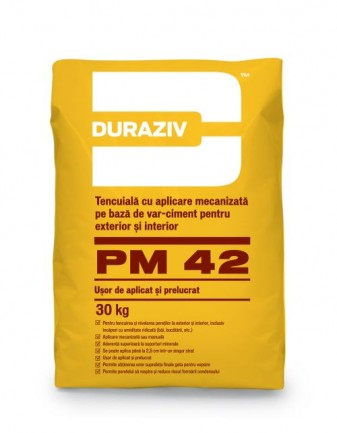 DURAZIV PM 42 Tencuială pe bază de var-ciment [1]