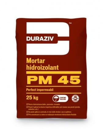 DURAZIV PM 45 Mortar hidroizolant monocomponent, aditivat cu silicon [1]