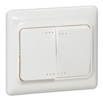 Legrand Kaptika - 782102 Kaptika Intrerupator dublu, 10AX, Alb