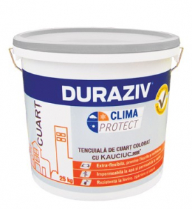 Tencuieli decorative - DURAZIV Clima Protect® cu Kauciuc® TENCUIALĂ DE CUART COLORAT