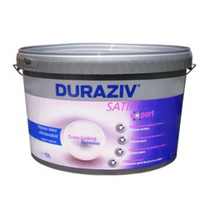 Vopsele si tencuieli - DURAZIV SATIN EXPERT VOPSEA LATEX ULTRALAVABILĂ ALBĂ, CU ASPECT SATINAT