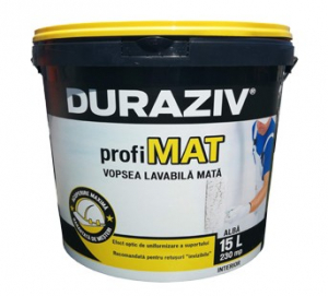 Vopsele si tencuieli - DURAZIV profiMAT VOPSEA LAVABILĂ ALBĂ /GALEATA