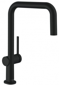 Baterii bucatarie - Baterie bucatarie Hansgrohe Talis M54 U 220 negru mat