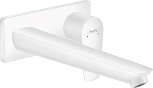 Baterii baie - Baterie lavoar Hansgrohe Talis E cu pipa 225 mm, montaj incastrat, necesita corp ingropat, alb mat