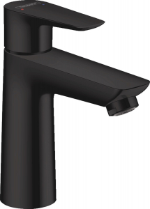 Baterii baie - Baterie lavoar Hansgrohe Talis E 110, ventil pop-up, negru mat