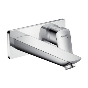 Baterii baie - Baterie lavoar Hansgrohe Logis cu pipa 195mm, montaj incastrat, necesita corp ingropat