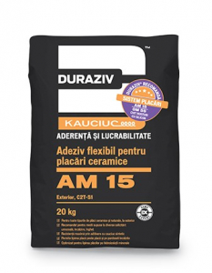 Mortare - DURAZIV-AM-17-Adeziv-flexibil-pentru-placări-ultra-rapide-la-interior-exterior-aditivat-Kauciuc