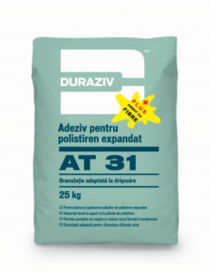Mortare - DURAZIV AT 31 PLUS Adeziv și masă de şpaclu pentru polistiren expandat cu fibre de armare