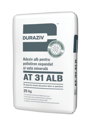 DURAZIV AT 31 PLUS Adeziv și masă de şpaclu pentru polistiren expandat cu fibre de armare [1]