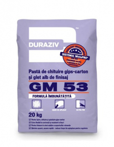 Chituri - DURAZIV GM 53 Pastă de chituire gips-carton și glet alb de finisaj 20 KG