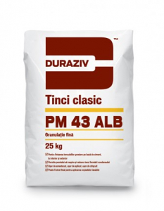 Mortare - PM 43 ALB Tinci clasic alb