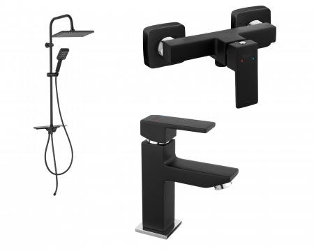Chiuvete granit - SISTEM DUS FERRO 3 IN 1 KANTO VERDELINE BLACK BATERIE CADA ZICCO BLACK BATERIE DUS ZICCO BLACK BATERIE LAVOAR ZICCO BLACK - FERRO