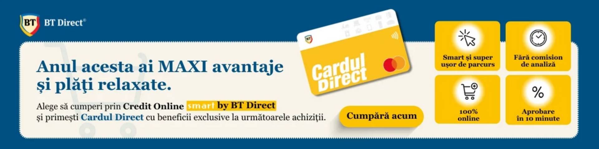 Plata rate online prin SMART de la BT Direct