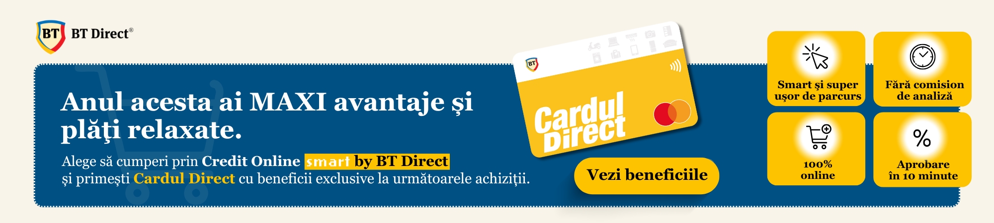 Plata rate online prin SMART de la BT Direct