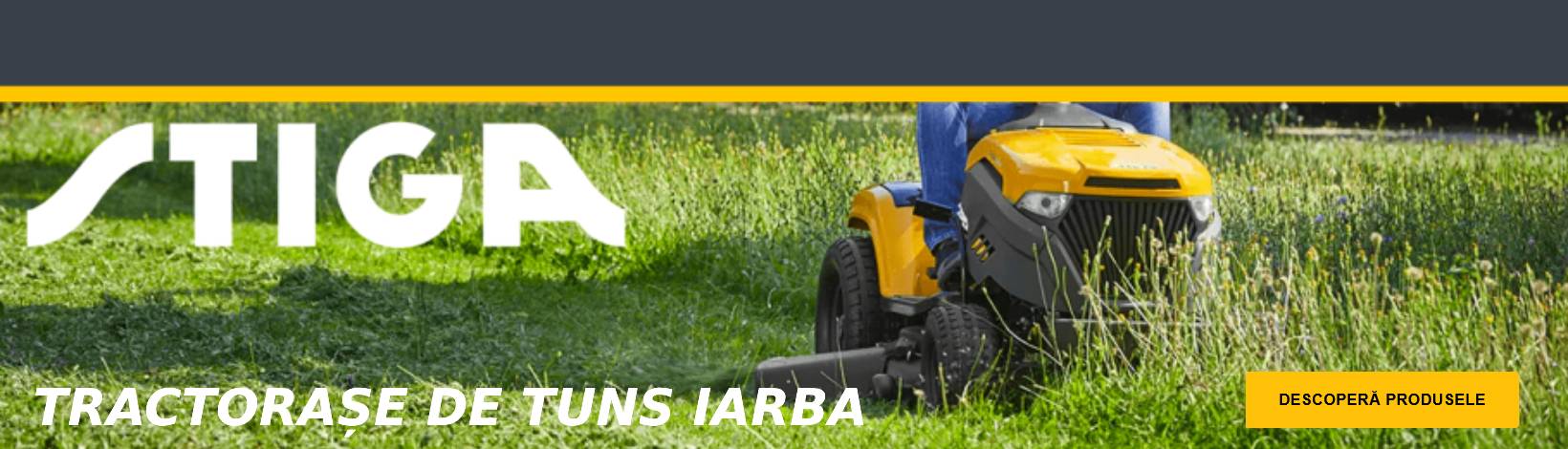 Tractorase de tuns gazon Stiga