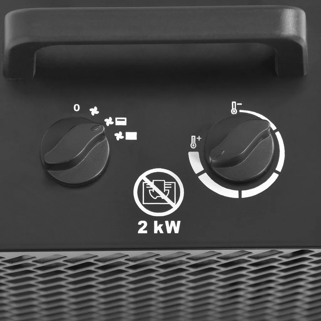 Aeroterma electrica HECHT 3544, 230 V, 2000 W, debit aer 190 mc/h, suprafata incalzita 20 mp [2]