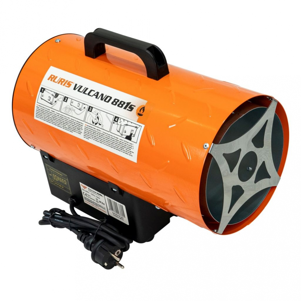 Aeroterma pe gaz Ruris Vulcano 881S, 10 kW, debit aer 320 mc/h, 34120 BTU [5]