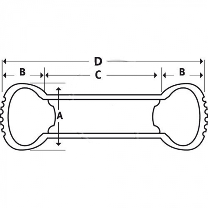 Anvelopa profil zapada, 13x5.00-6 2PR [2]