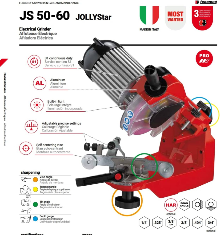 Aparat de ascutit lant Tecomec Jolly Star [6]