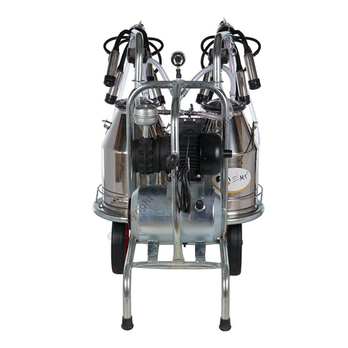 Mulgatoare de vaci EMT, 2 posturi, 2 bidoane inox 30 litri [4]