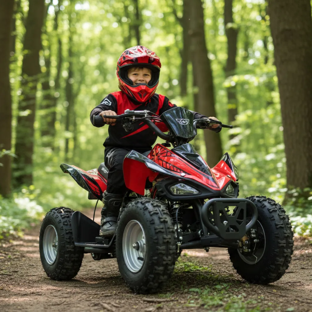 ATV electric HECHT 54100 RED, 1000 W, 36V, 12Ah, max. 25 km/h, autonomie 18 km [2]