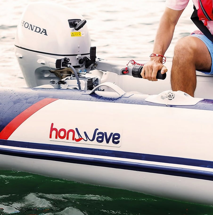 Barca pneumatica cu podina de inalta presiune Honda Honwave T32-IE3, 3.2 metri, capacitate 4 persoane, max. 735 kg [5]