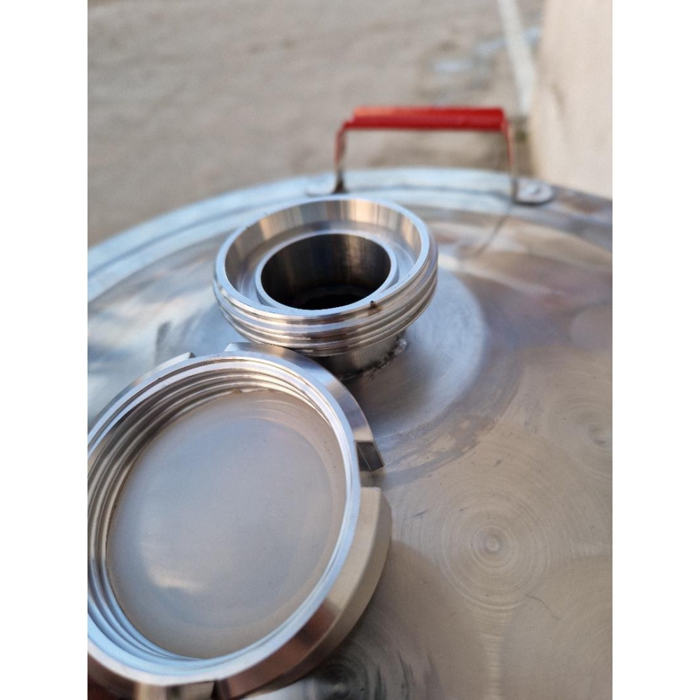 Butoi inox alimentar 64 L, fara picioare, robinet metalic 1/2" [5]