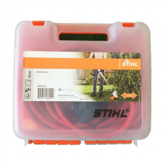 Cablu prelungitor cu fisa si cupla Stihl, 15 m, 3 x 1.5 mmp [2]