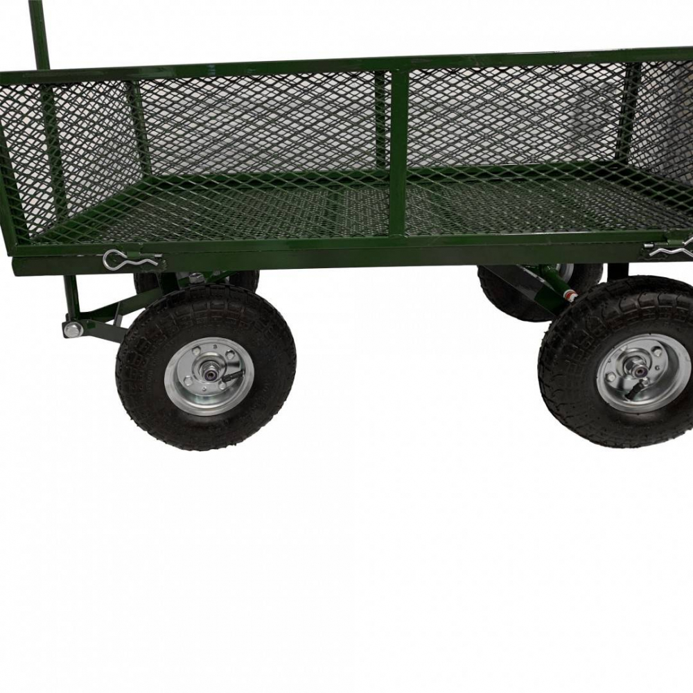 Carucior de gradina VivaTechnix VMD-1007, 1100 x 500 x 550 mm, roti gonflabile, max. 300 kg, capacitate 100 L [2]