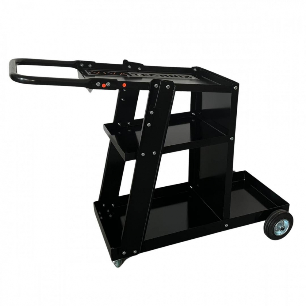 Carucior pentru aparat de sudura si accesorii, VivaTechnix VMD-1080, Otel, roti cu rulmenti, max. 75 kg, 3 niveluri [6]