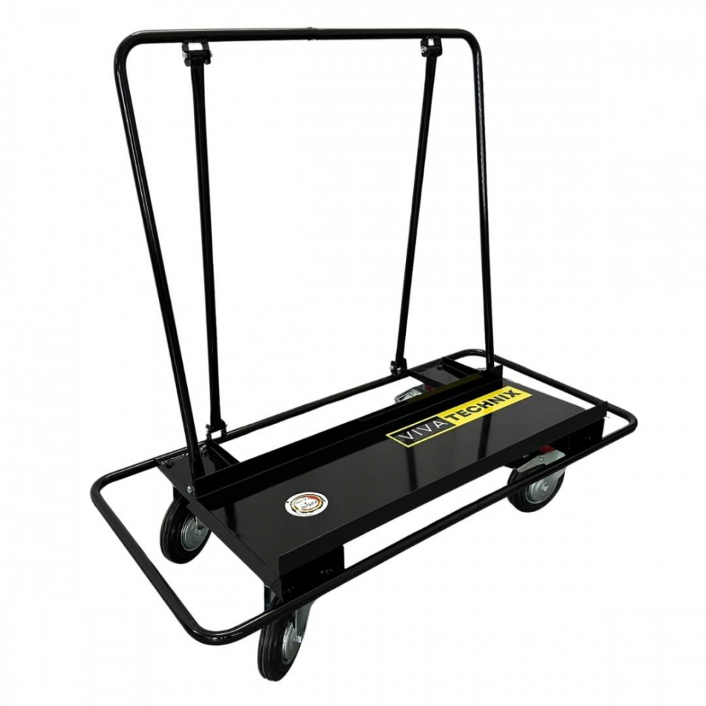 Carucior pentru transport placi gips-carton, VivaTechnix VMD-1014A, demontabil pentru transport, max. 800 kg, 20 placi [7]