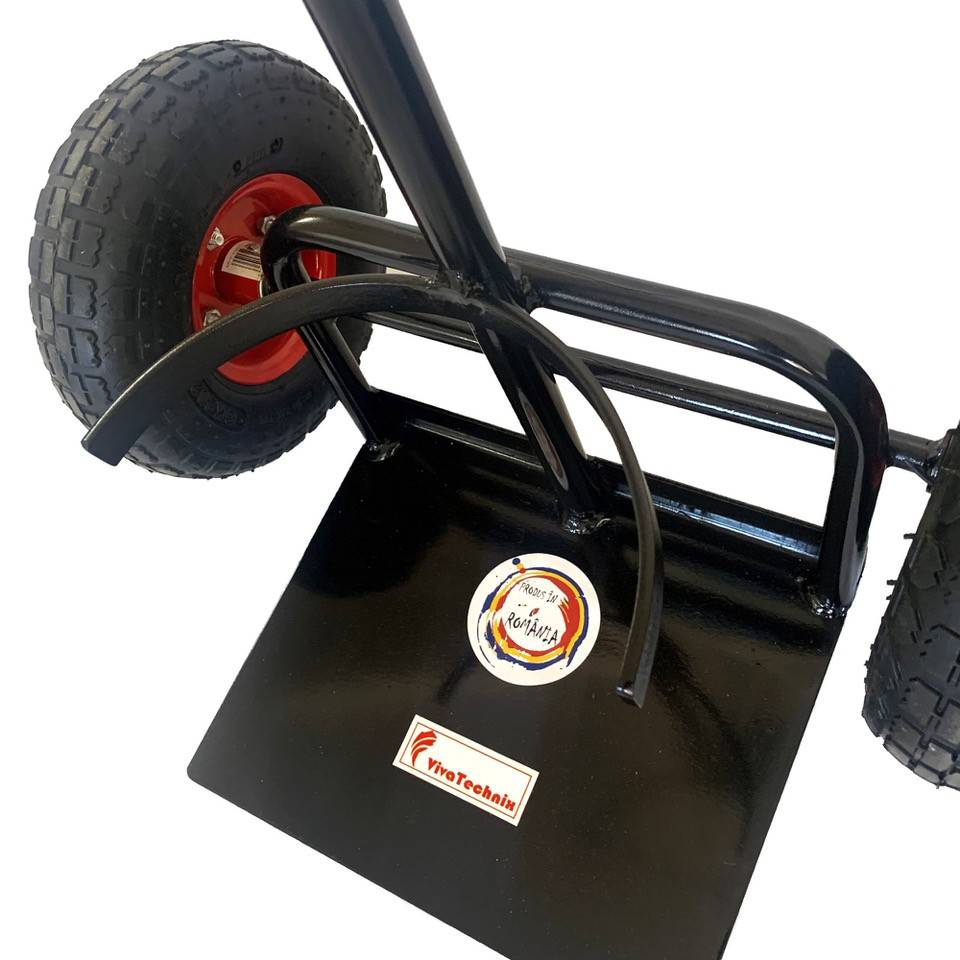 Carucior pentru transportat butelie gaz, VivaTechnix VMD-1028, 56 x 40 x 117 cm, max. 50 L [7]