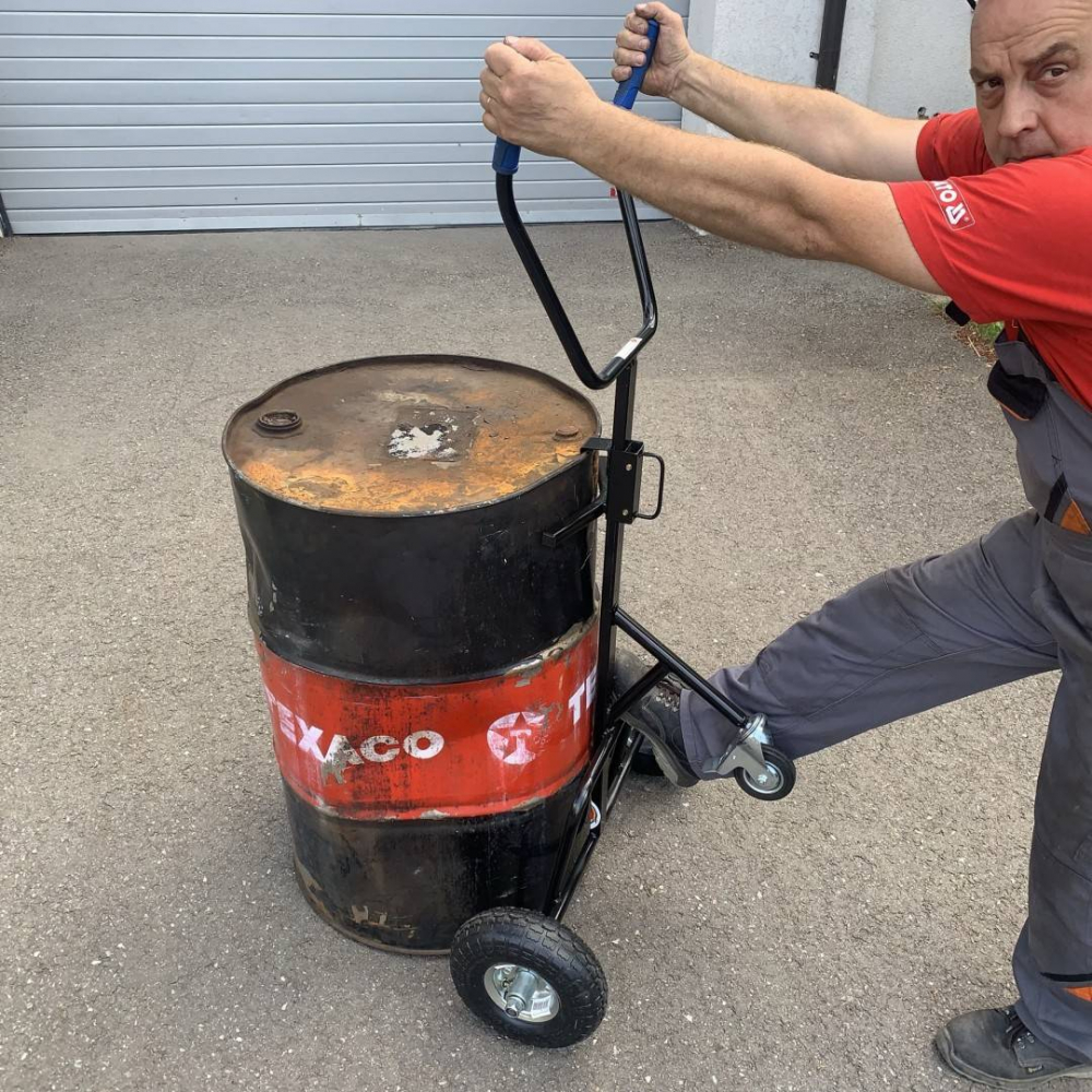 Carucior pentru transportat butoaie sau stupi VivaTechnix VMD-1016, max. 250 kg [8]