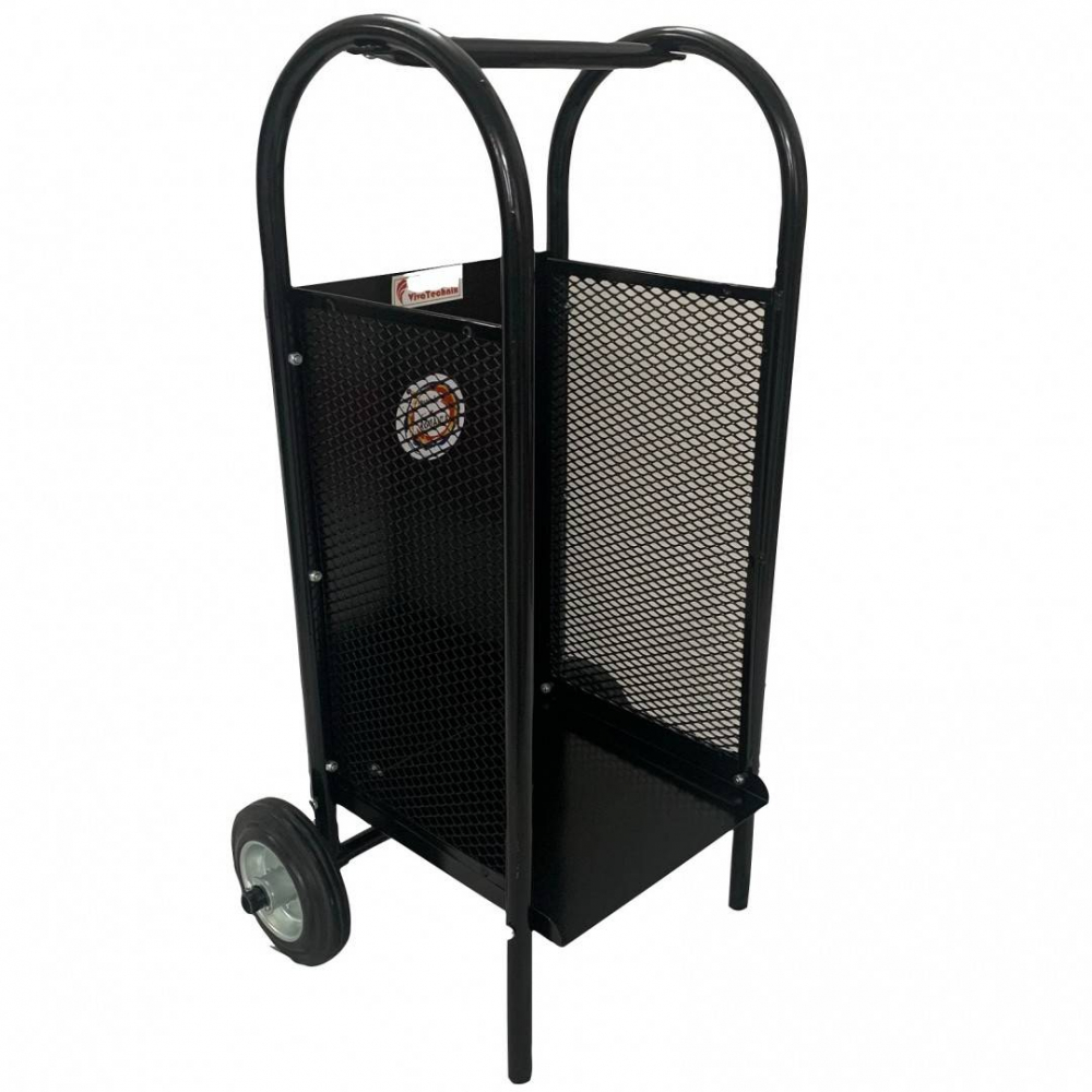 Carucior pentru transportat si depozitat lemne VivaTechnix VMD-1019, max. 40 kg, Negru [4]