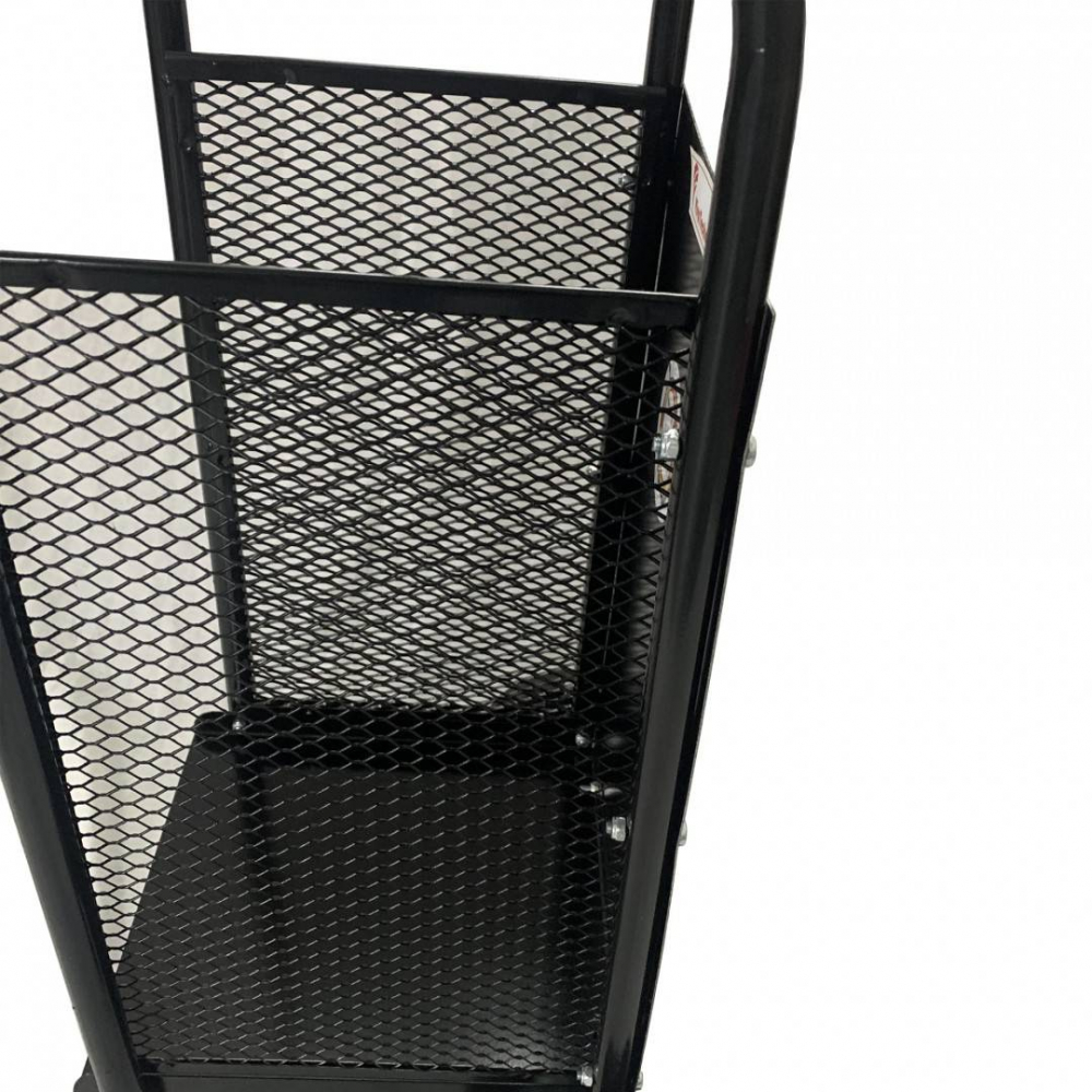 Carucior pentru transportat si depozitat lemne VivaTechnix VMD-1019, max. 40 kg, Negru [6]